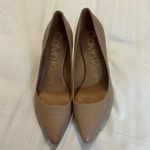 Calvin Klein Beige Leather heels